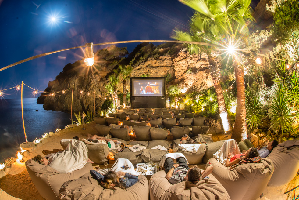 Outdoor movie night