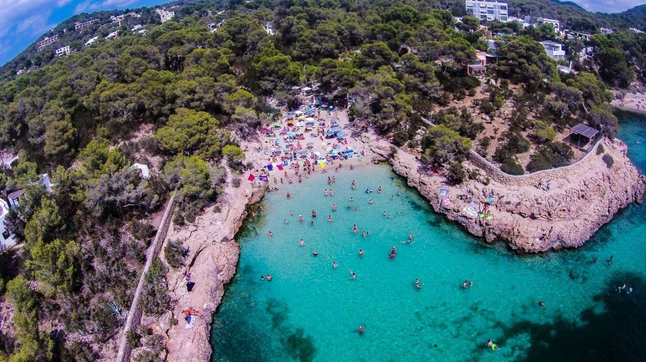 Cala Gracioneta aerial view