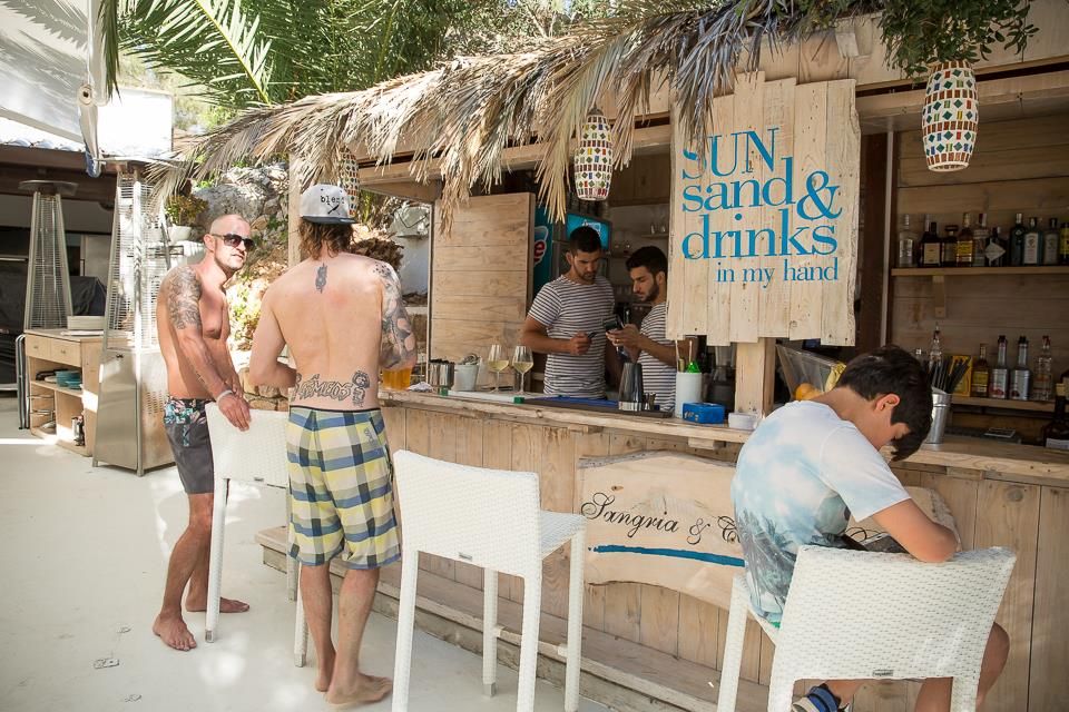 Beach bar in Ibiza