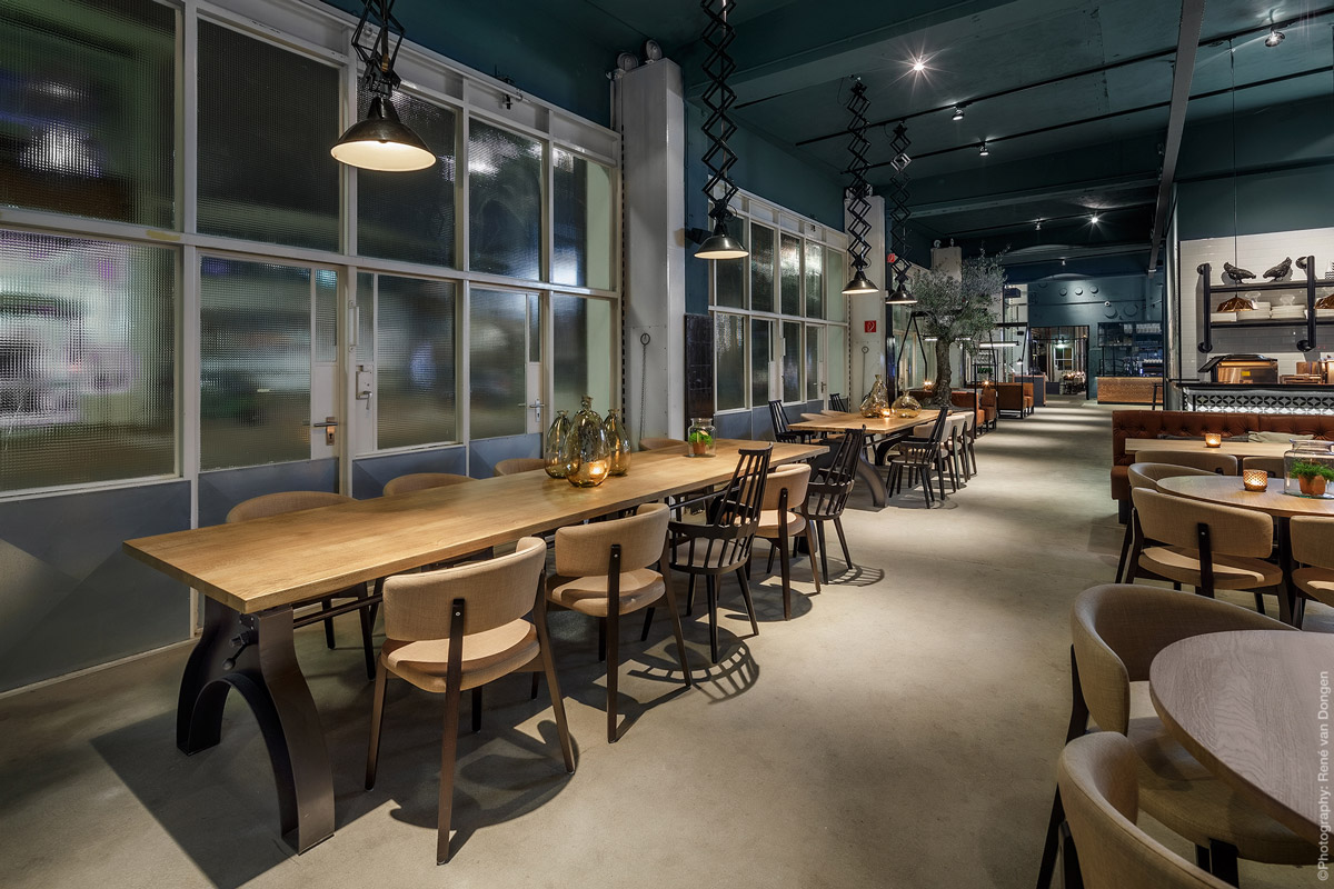 Industrially designed bistro