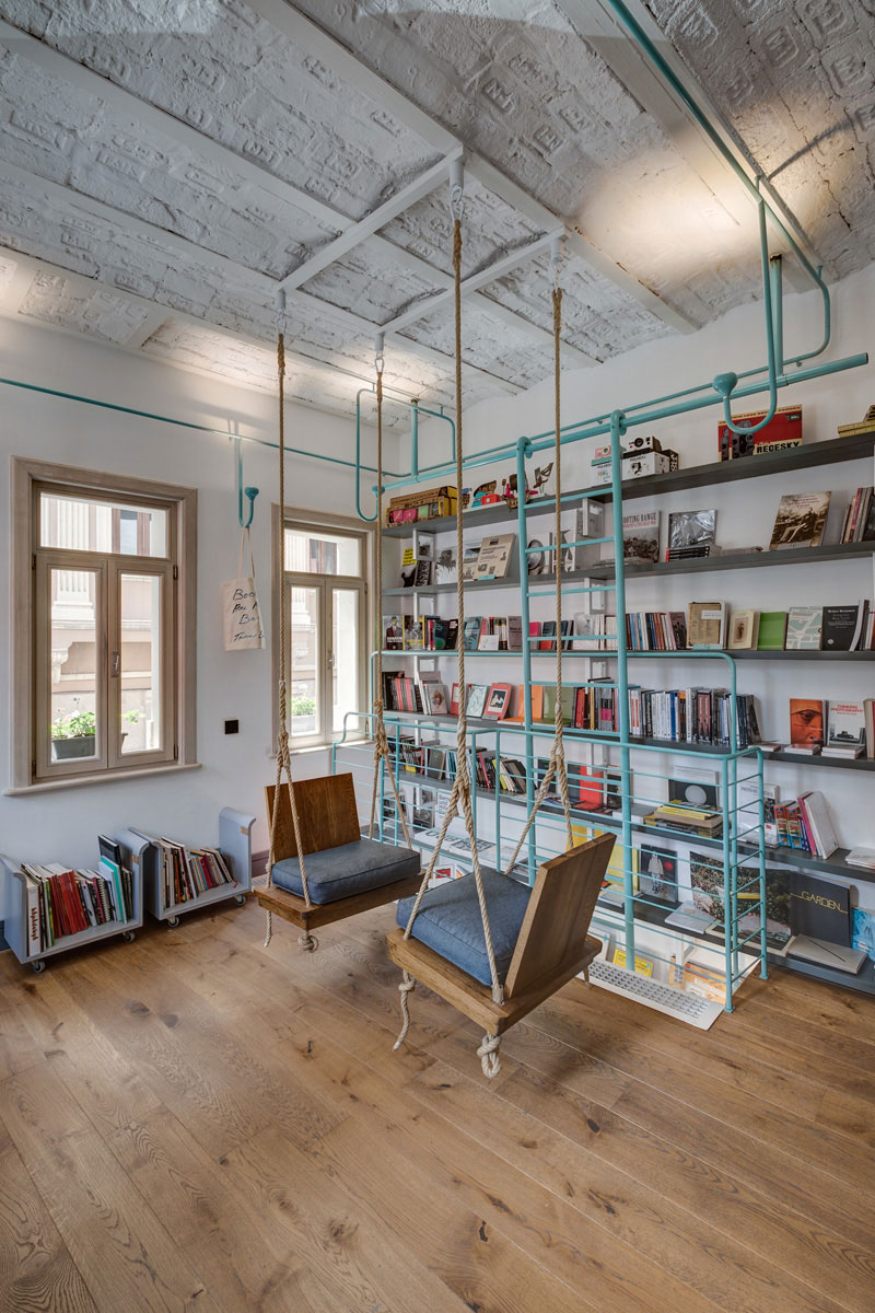 Playful hanging chairs