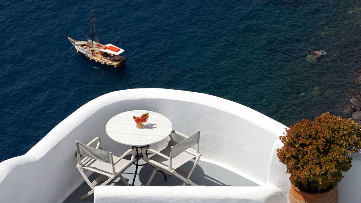 Balcony in Oia