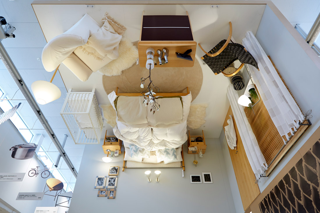 Upside down bedroom