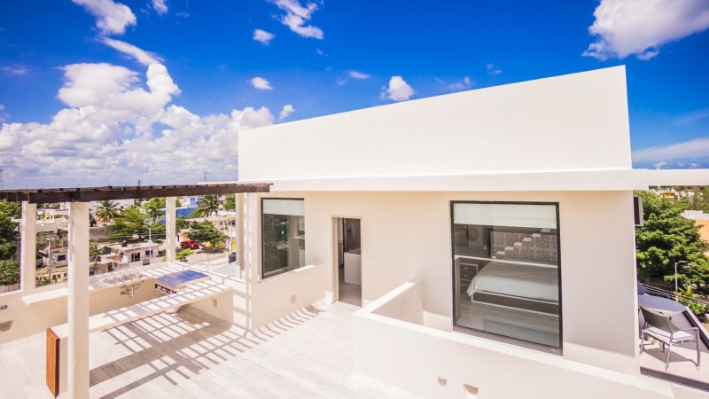 Large roof terrace