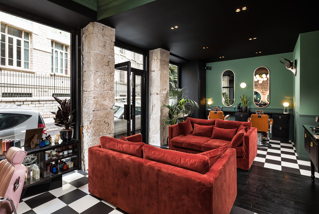 This Designer Barbershop in Nice Looks Like a Hipsters Hangout