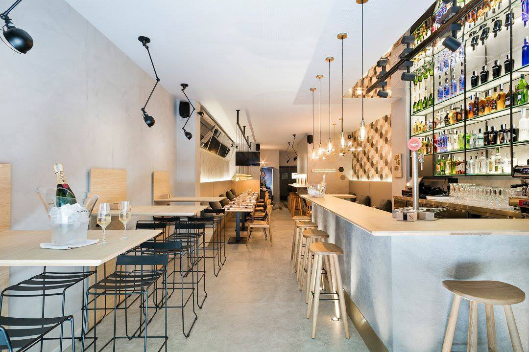 Modern tapas bar in Barcelona