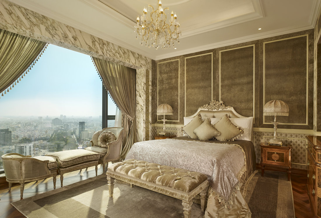 Room with stunning views over Saigon skyline