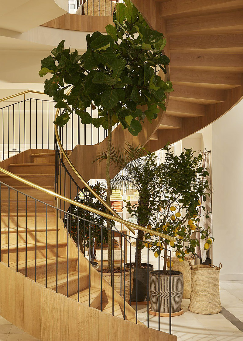 Oak staircase